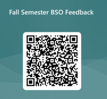 QR code for fall semester 2023 feedback form